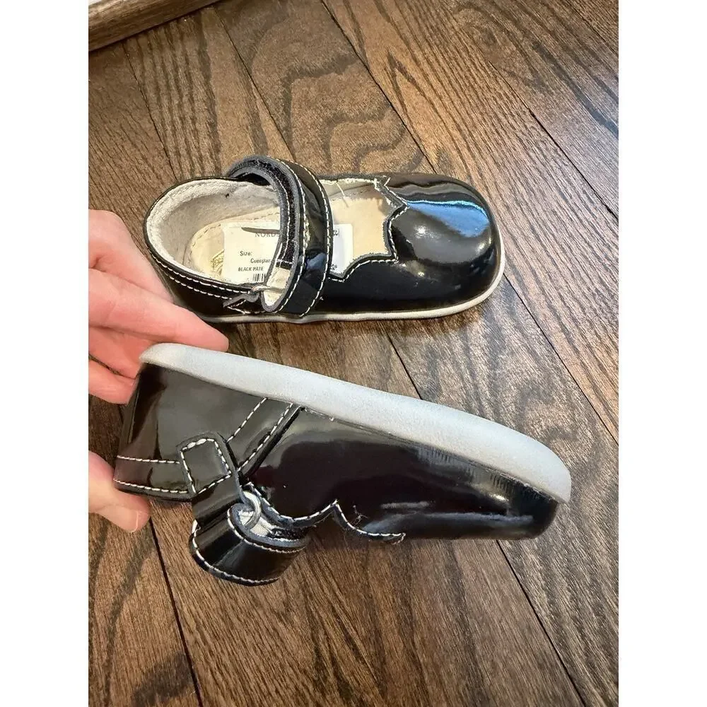 SEE KAI RUN Susie Mary Jane Shoes Black Patent Leather Sz 5.5 C NEW